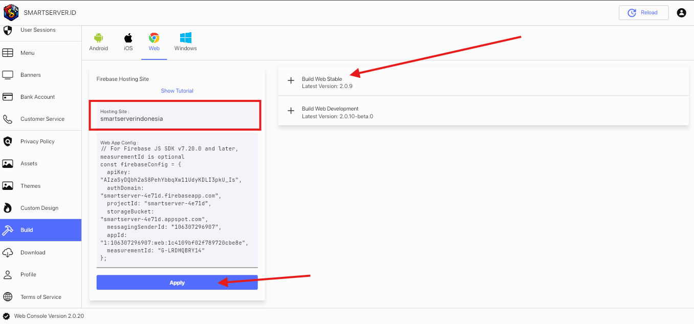 Membuat Build Web App – PT INFINITY SMART INDONESIA